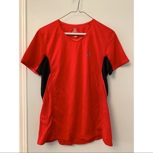 Salomon Acti lite short sleeve shirt red M